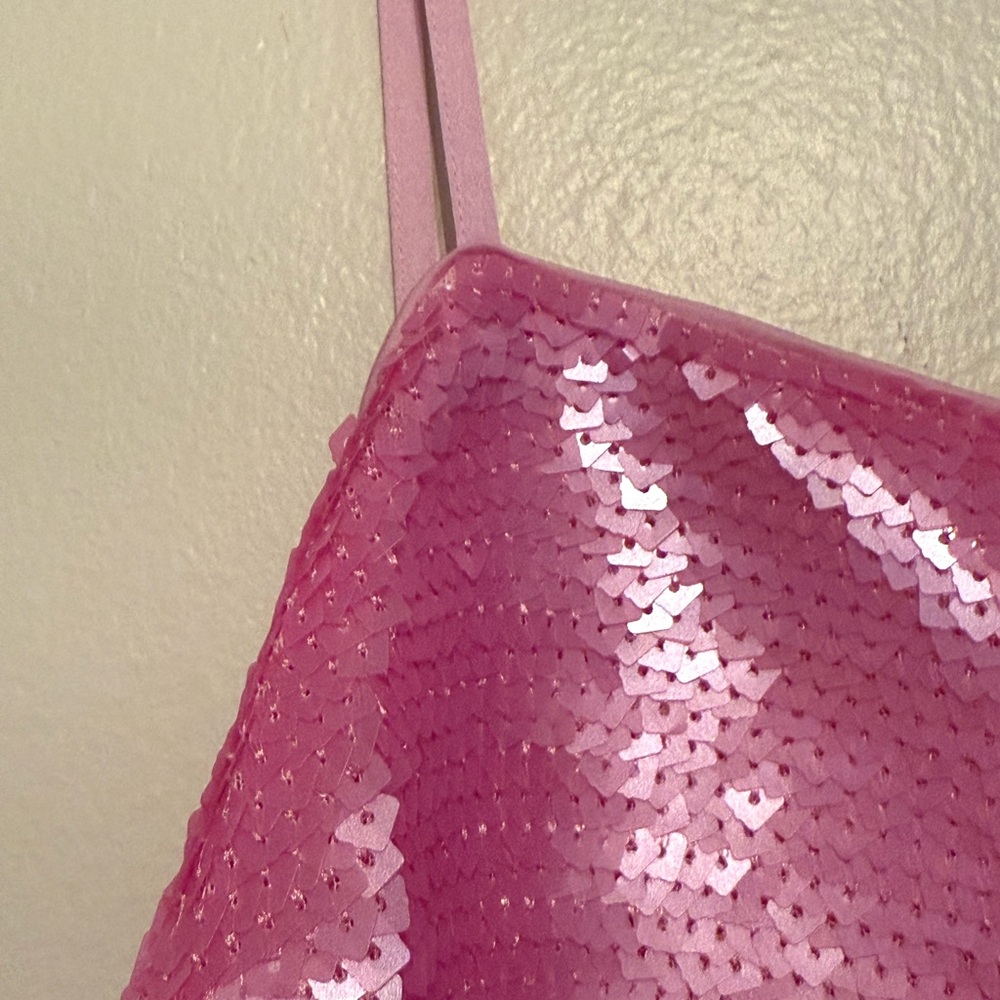 H&M Innovation Backless Pink Sequin Dress  Never Worn - Picture 7 of 10